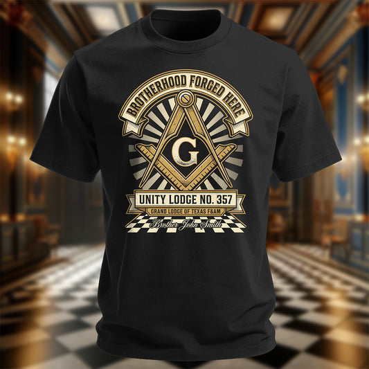 Custom Brotherhood Masonic T-Shirt