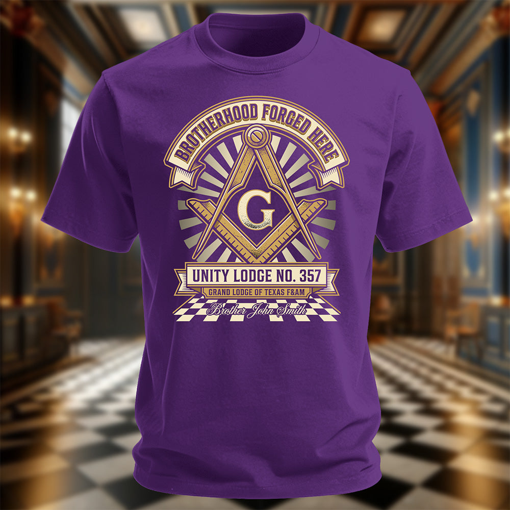 Custom Brotherhood Masonic T-Shirt