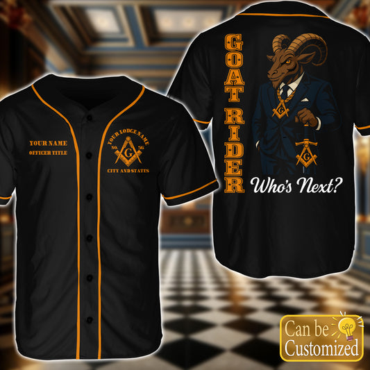 Custom Baseball Jersey - Goat Rider