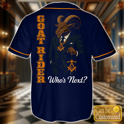 Custom Baseball Jersey - Goat Rider