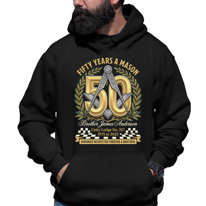 Custom Hoodie - Years A Mason Milestone