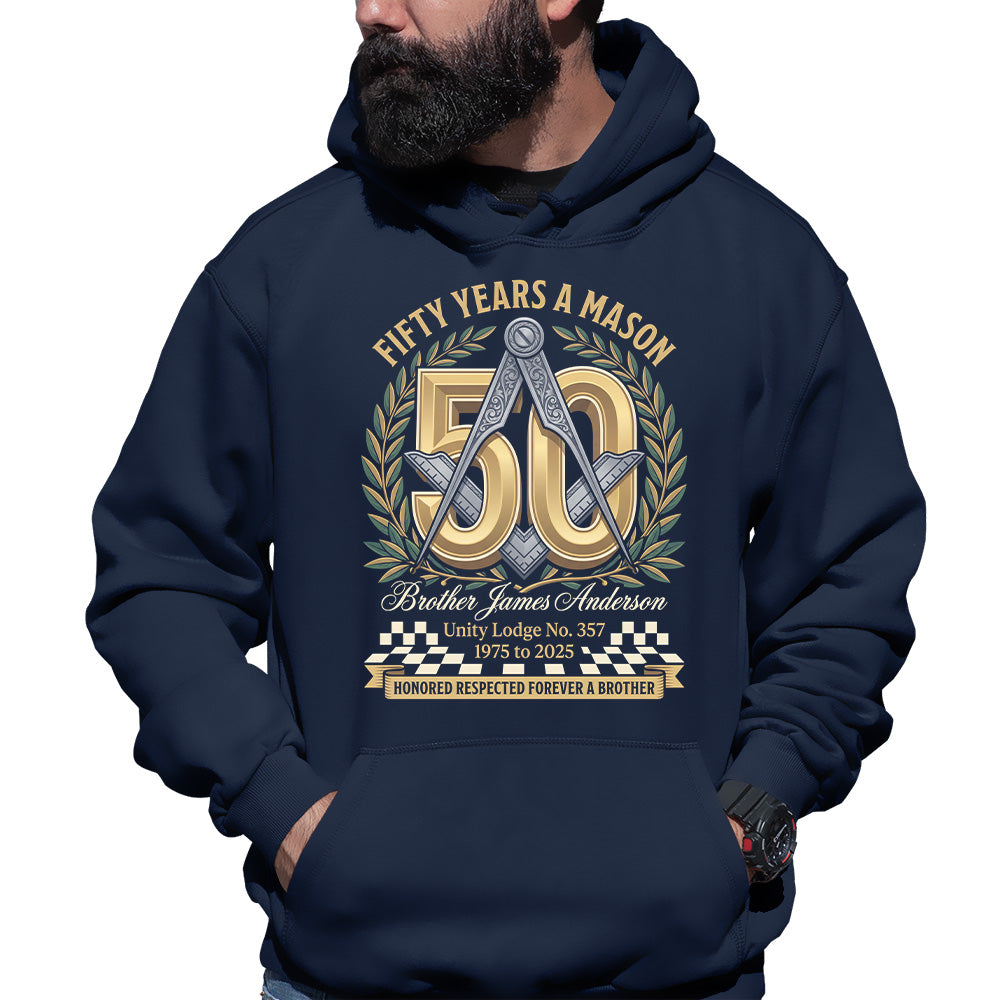 Custom Hoodie - Years A Mason Milestone
