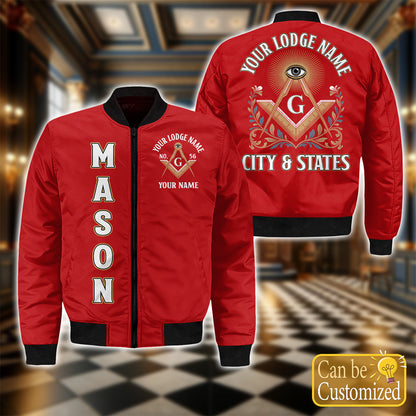 Custom Lodge Name Bomber Jacket