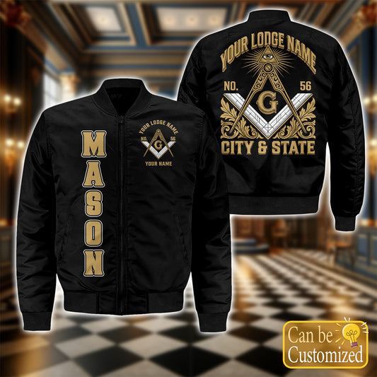Custom Lodge Name Bomber Jacket
