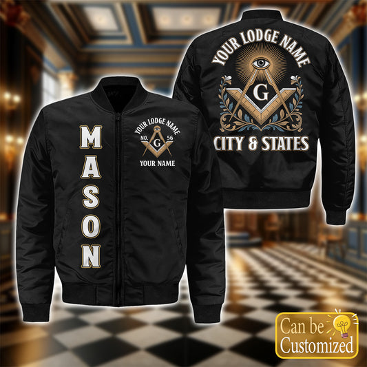 Custom Lodge Name Bomber Jacket