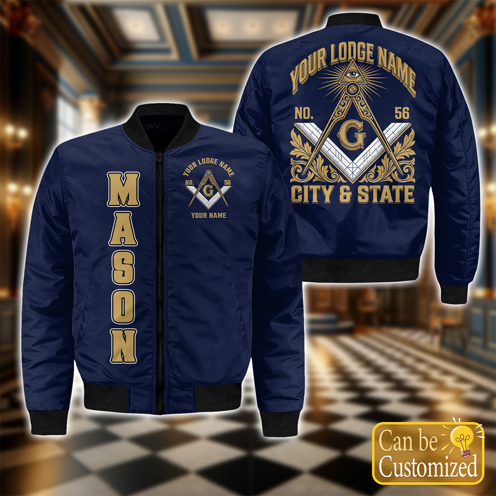 Custom Lodge Name Bomber Jacket