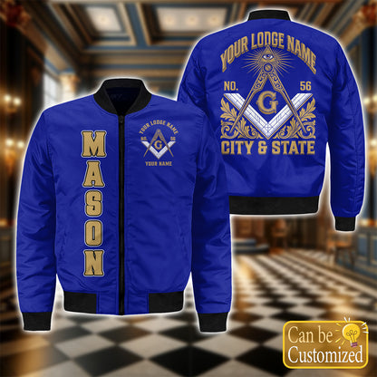 Custom Lodge Name Bomber Jacket