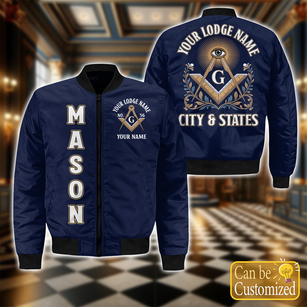 Custom Lodge Name Bomber Jacket