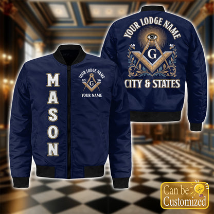 Custom Lodge Name Bomber Jacket