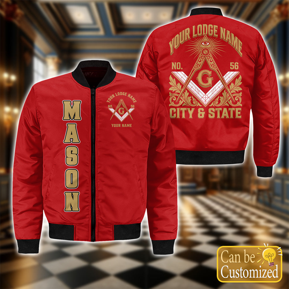 Custom Lodge Name Bomber Jacket
