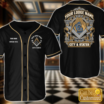Custom Masonic Baseball Jersey