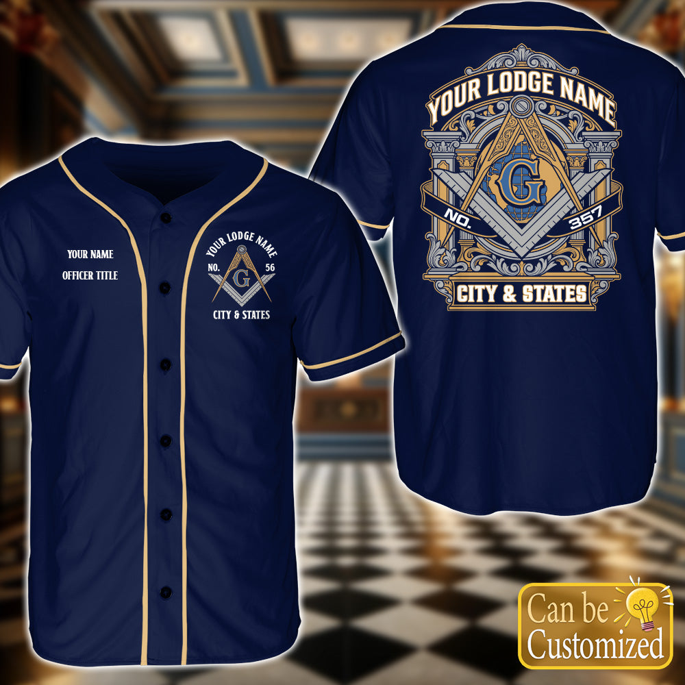 Custom Masonic Baseball Jersey