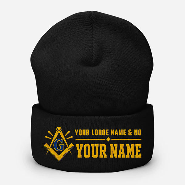 Custom Masonic Beanie - Embroidered