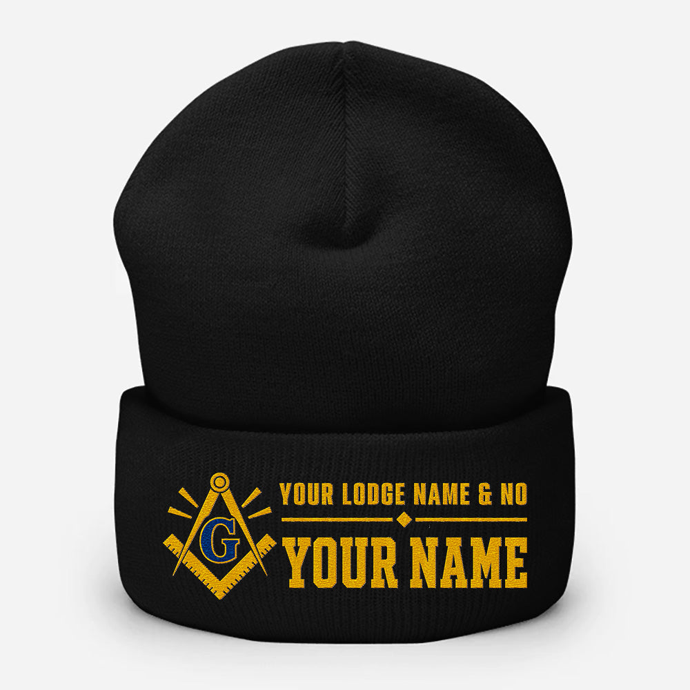 Custom Masonic Beanie - Embroidered