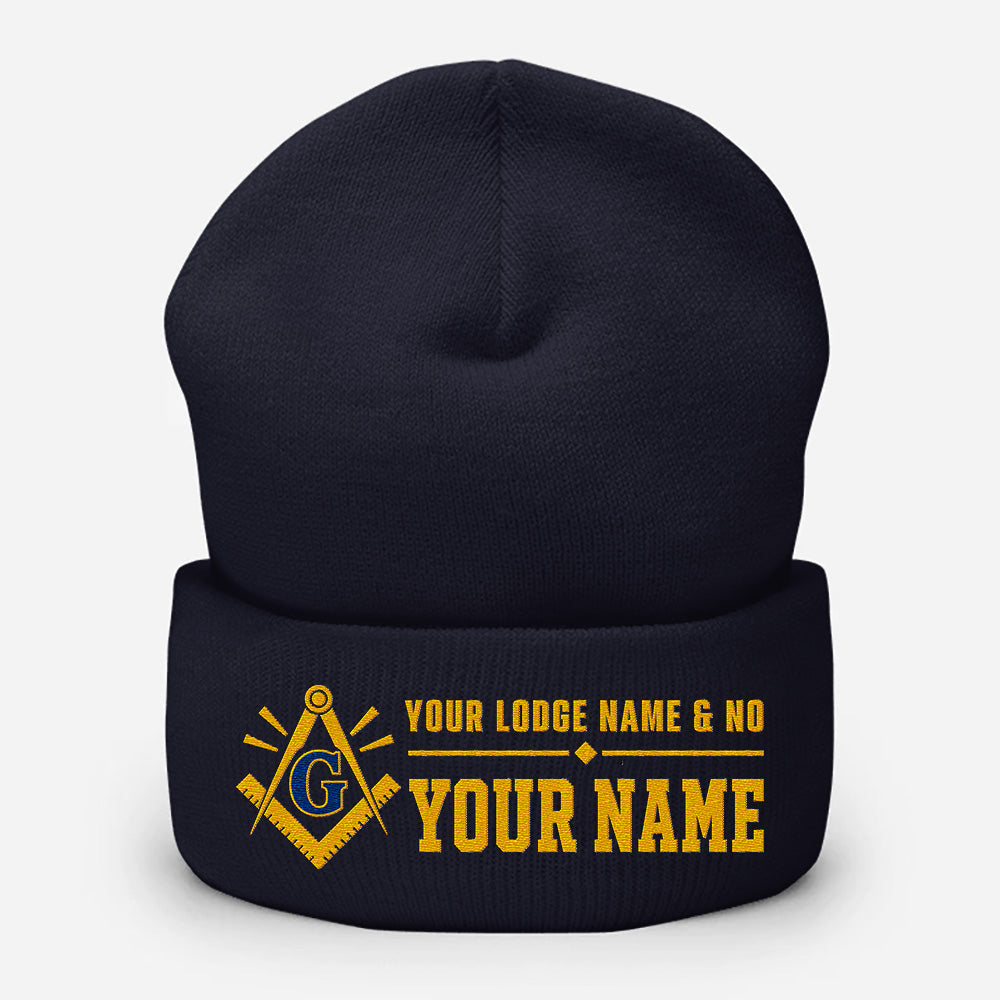 Custom Masonic Beanie - Embroidered