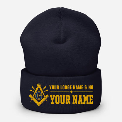 Custom Masonic Beanie - Embroidered