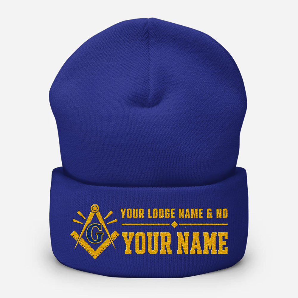 Custom Masonic Beanie - Embroidered