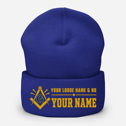 Custom Masonic Beanie - Embroidered