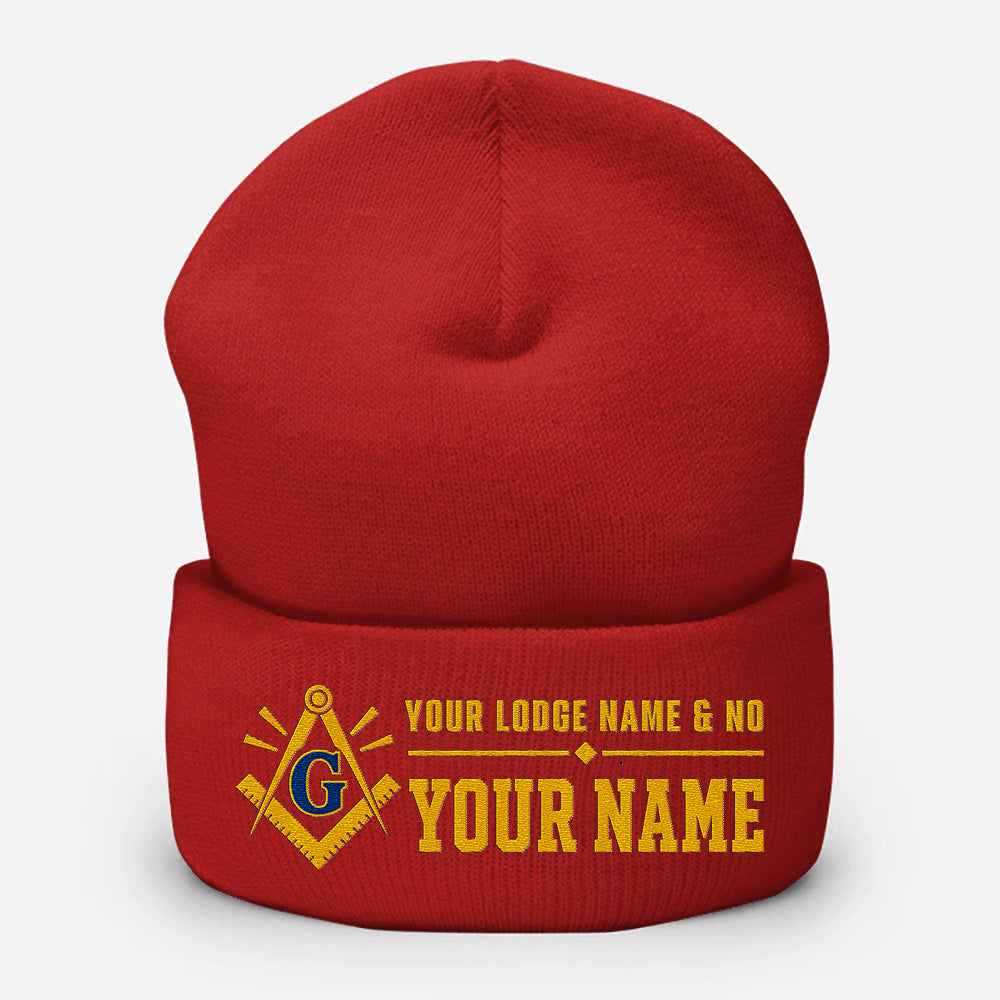 Custom Masonic Beanie - Embroidered