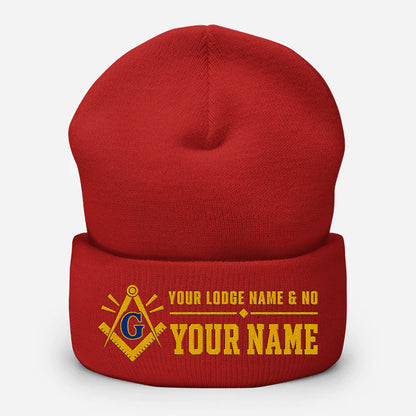 Custom Masonic Beanie - Embroidered