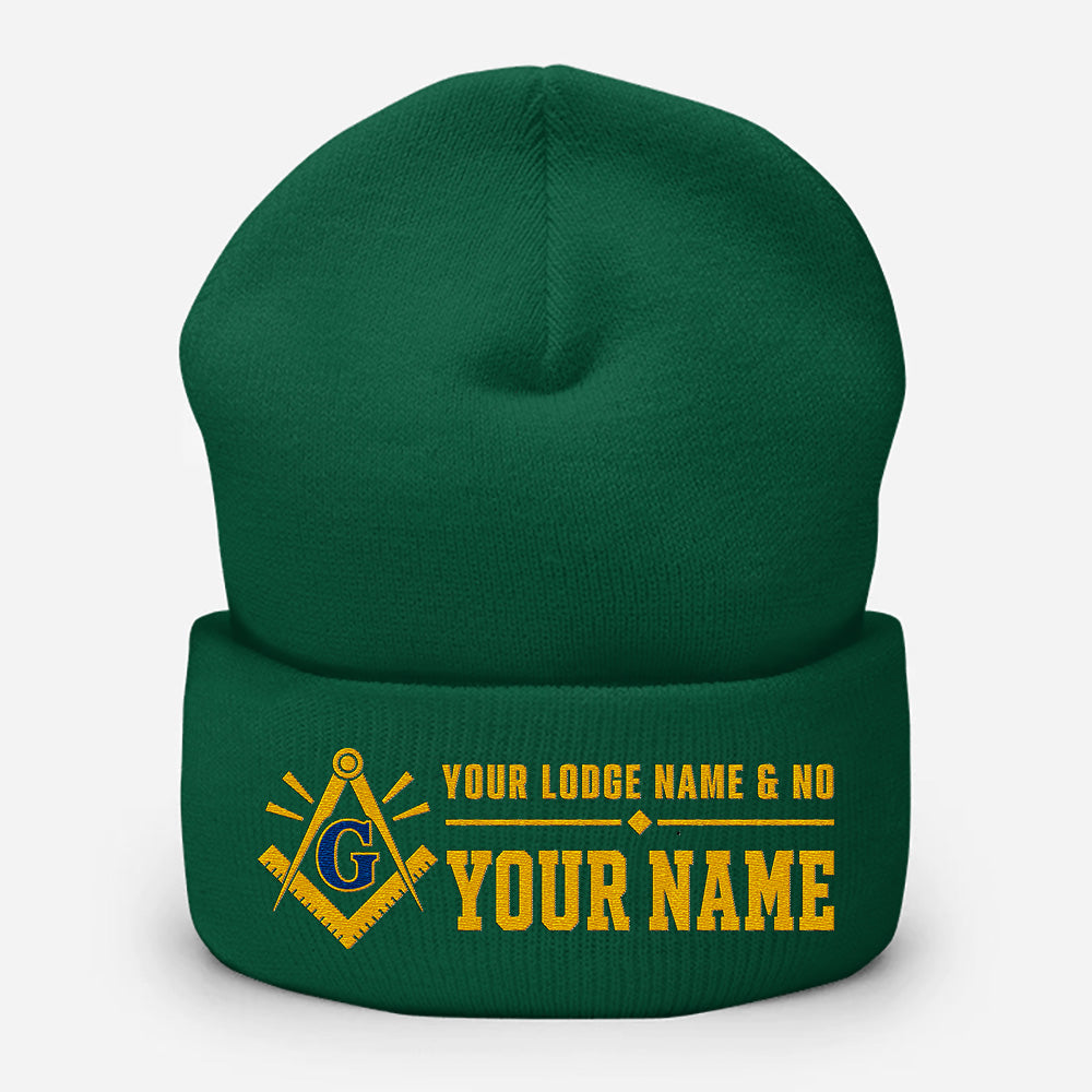 Custom Masonic Beanie - Embroidered