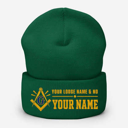 Custom Masonic Beanie - Embroidered