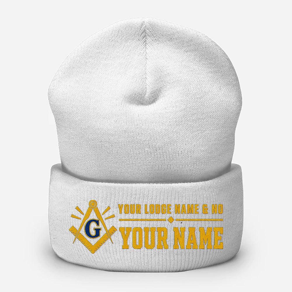 Custom Masonic Beanie - Embroidered