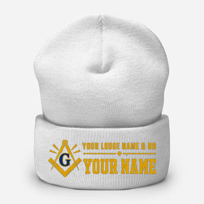 Custom Masonic Beanie - Embroidered