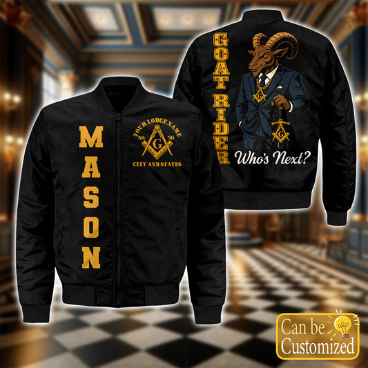 Custom Bomber Jacket - Goat Rider