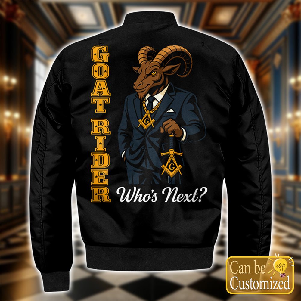 Custom Bomber Jacket - Goat Rider