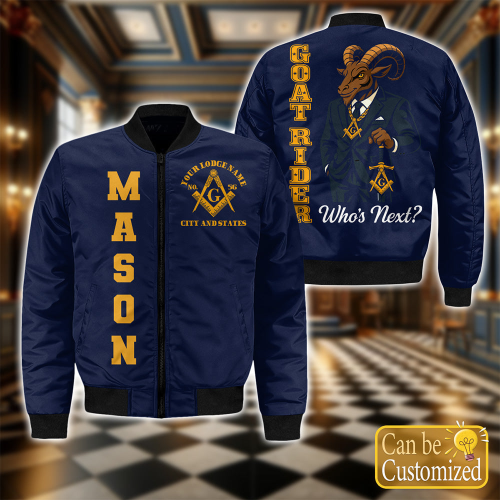 Custom Bomber Jacket - Goat Rider