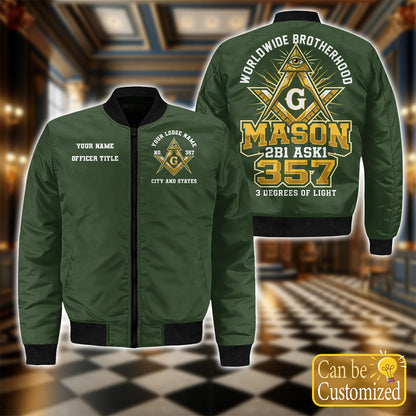 Custom Bomber Jacket – 3 Degrees of Light