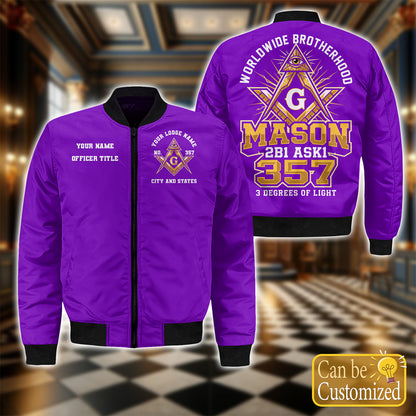 Custom Bomber Jacket – 3 Degrees of Light