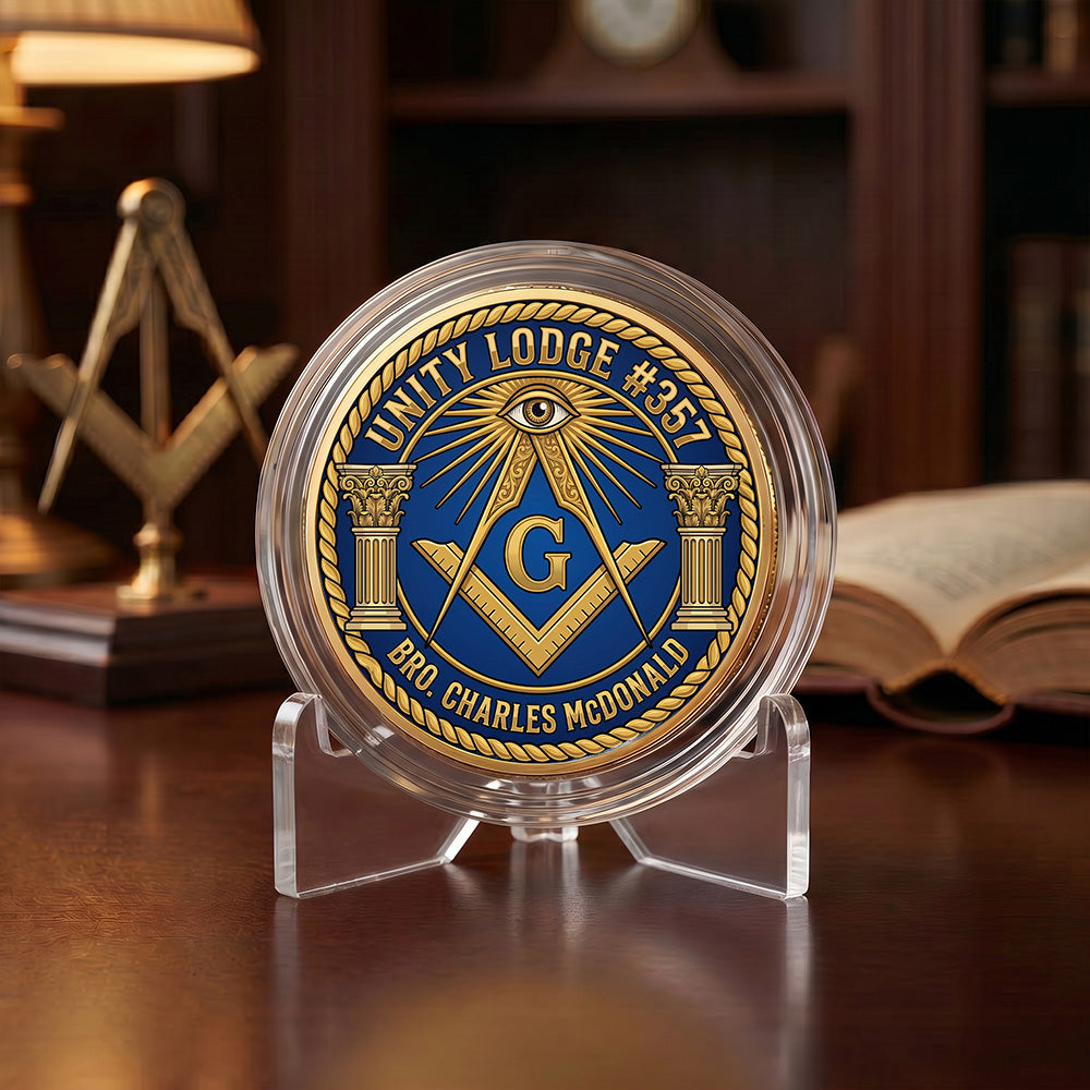 Custom Masonic Commemorative Coin