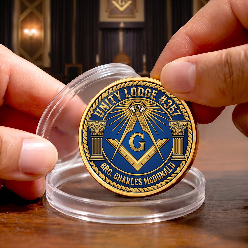 Custom Masonic Commemorative Coin
