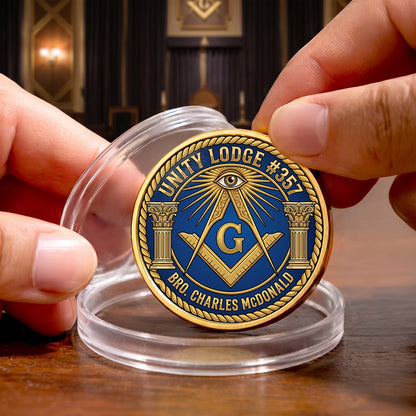Custom Masonic Commemorative Coin
