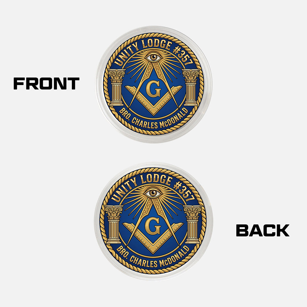 Custom Masonic Commemorative Coin