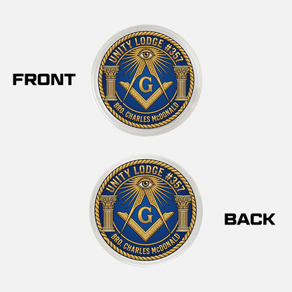 Custom Masonic Commemorative Coin