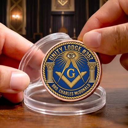 Custom Masonic Commemorative Coin