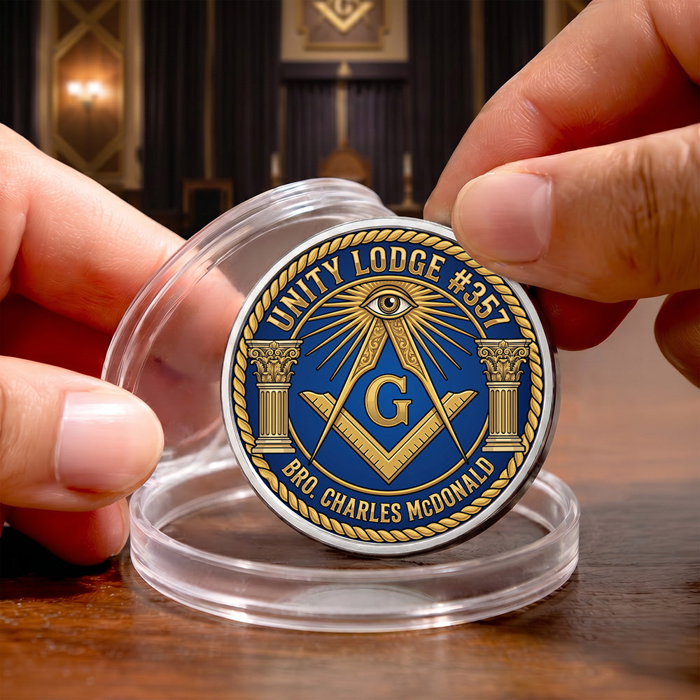 Custom Masonic Commemorative Coin
