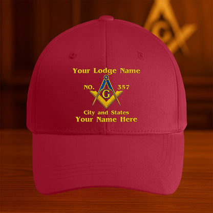 Custom Masonic Hat - Embroidered