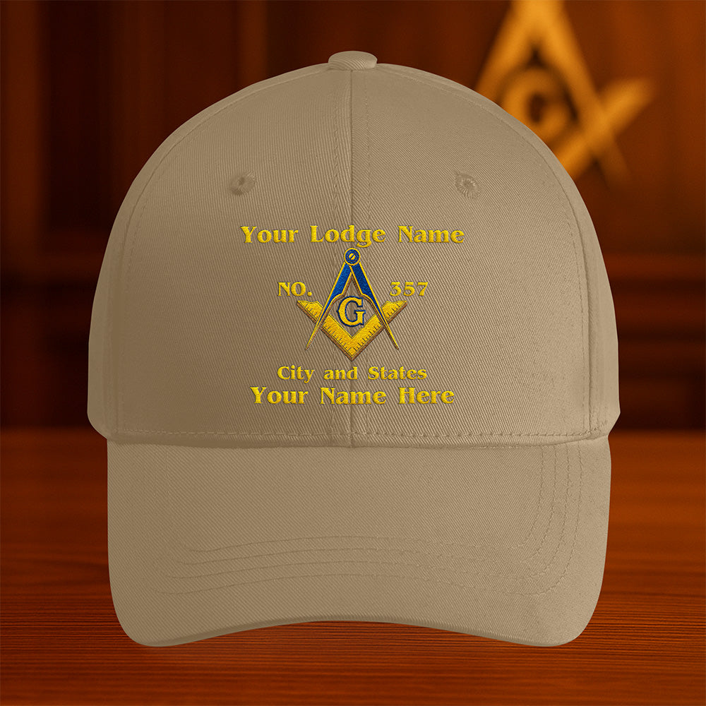 Custom Masonic Hat - Embroidered