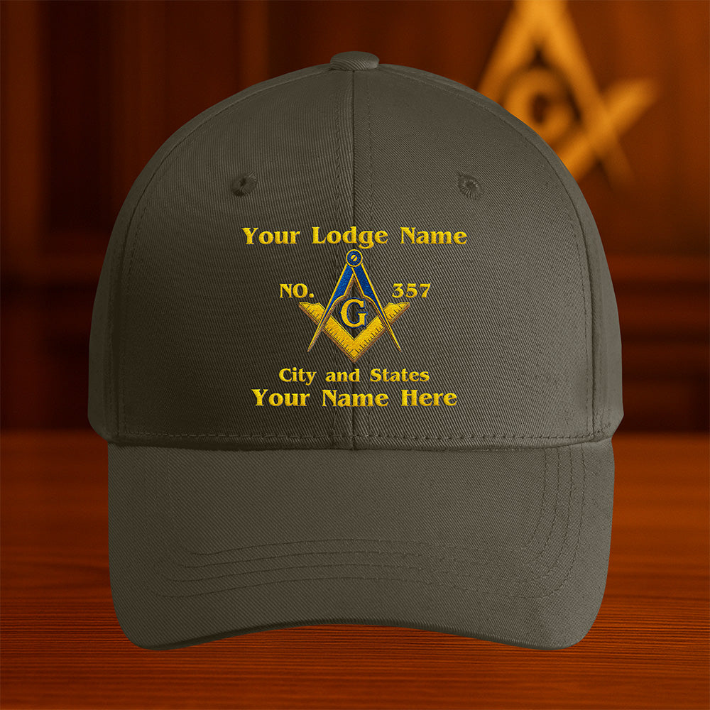 Custom Masonic Hat - Embroidered