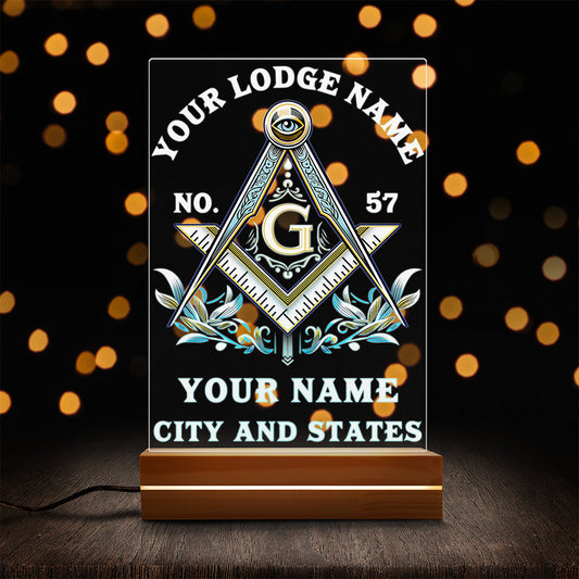 Custom Masonic Night Light