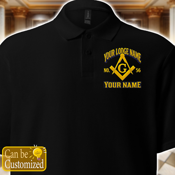 Custom Masonic Embroidered Polo Shirt