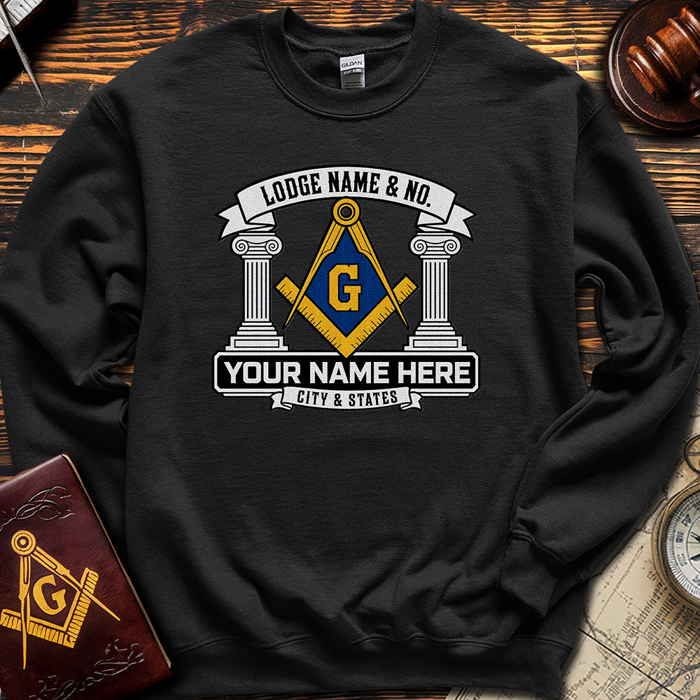 Custom Masonic Sweatshirt - Embroidered
