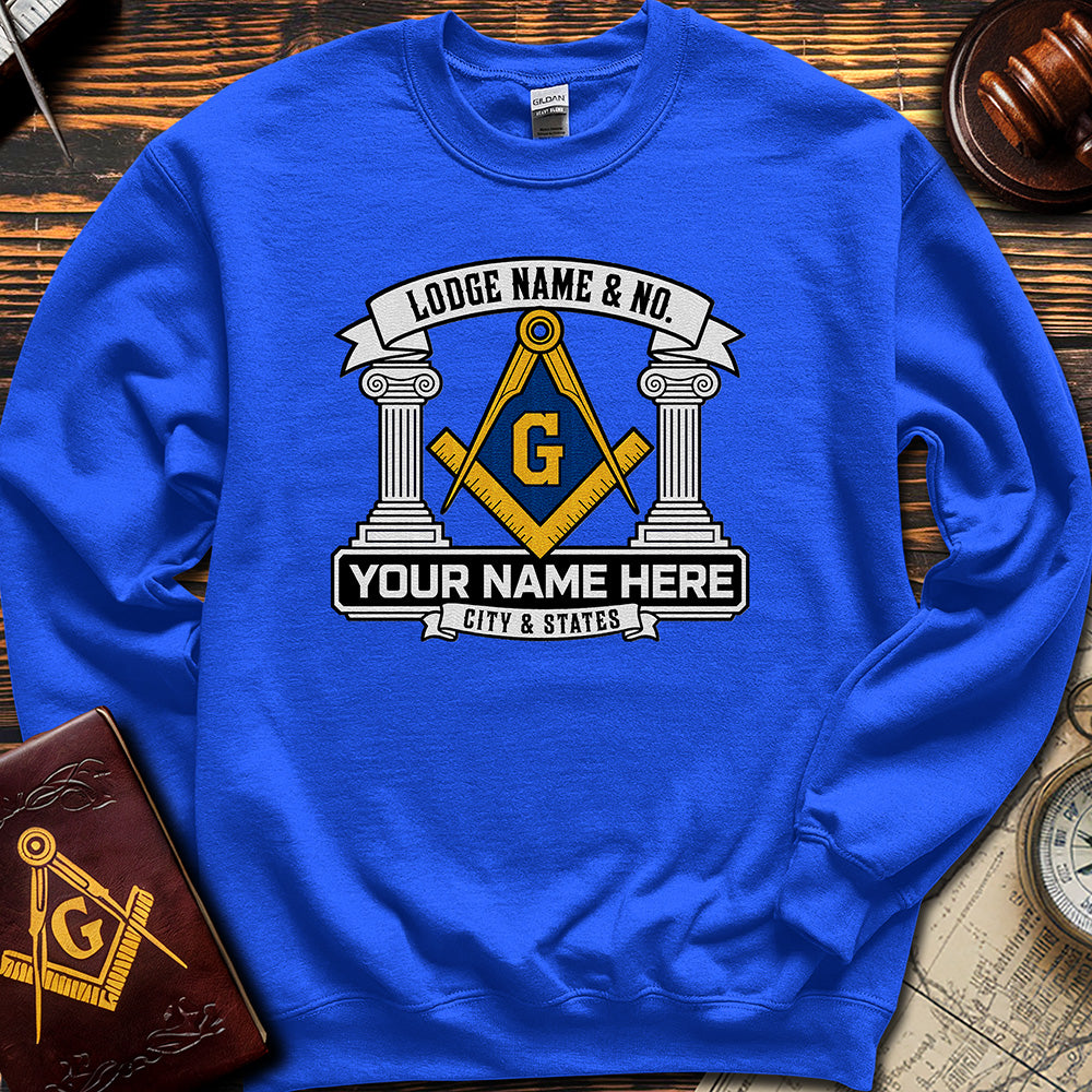 Custom Masonic Sweatshirt - Embroidered