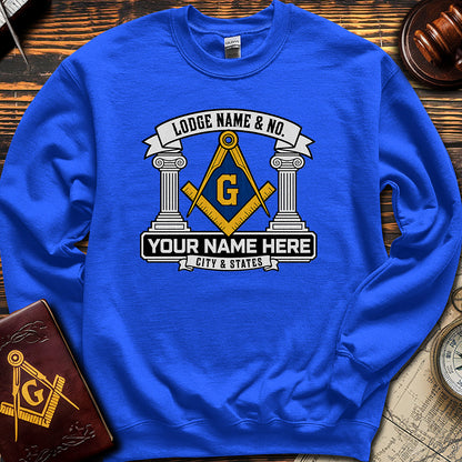 Custom Masonic Sweatshirt - Embroidered