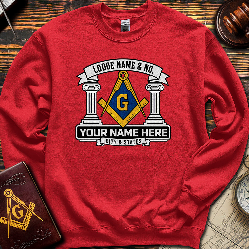Custom Masonic Sweatshirt - Embroidered