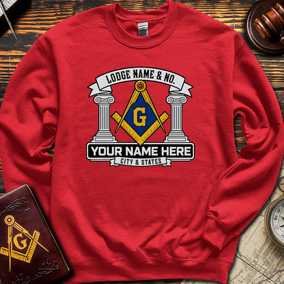 Custom Masonic Sweatshirt - Embroidered